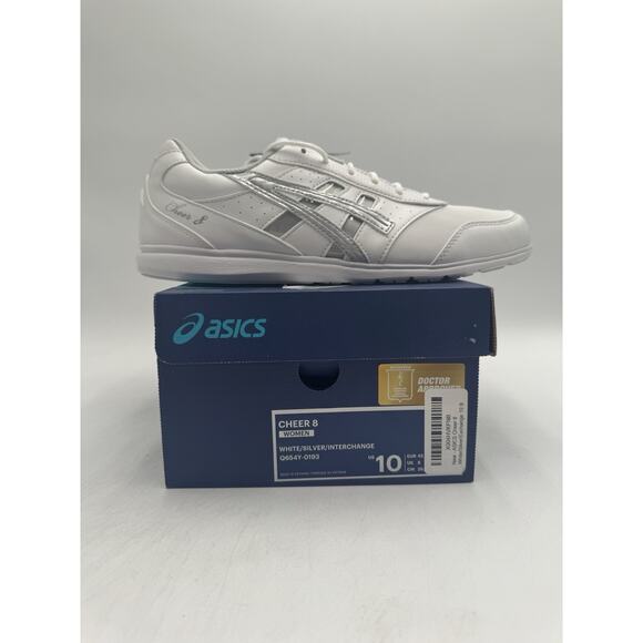 Asics CHEER 8 Women's NEW Athletic Sneaker White/Silver US Size 10 Medium - Picture 11 of 11